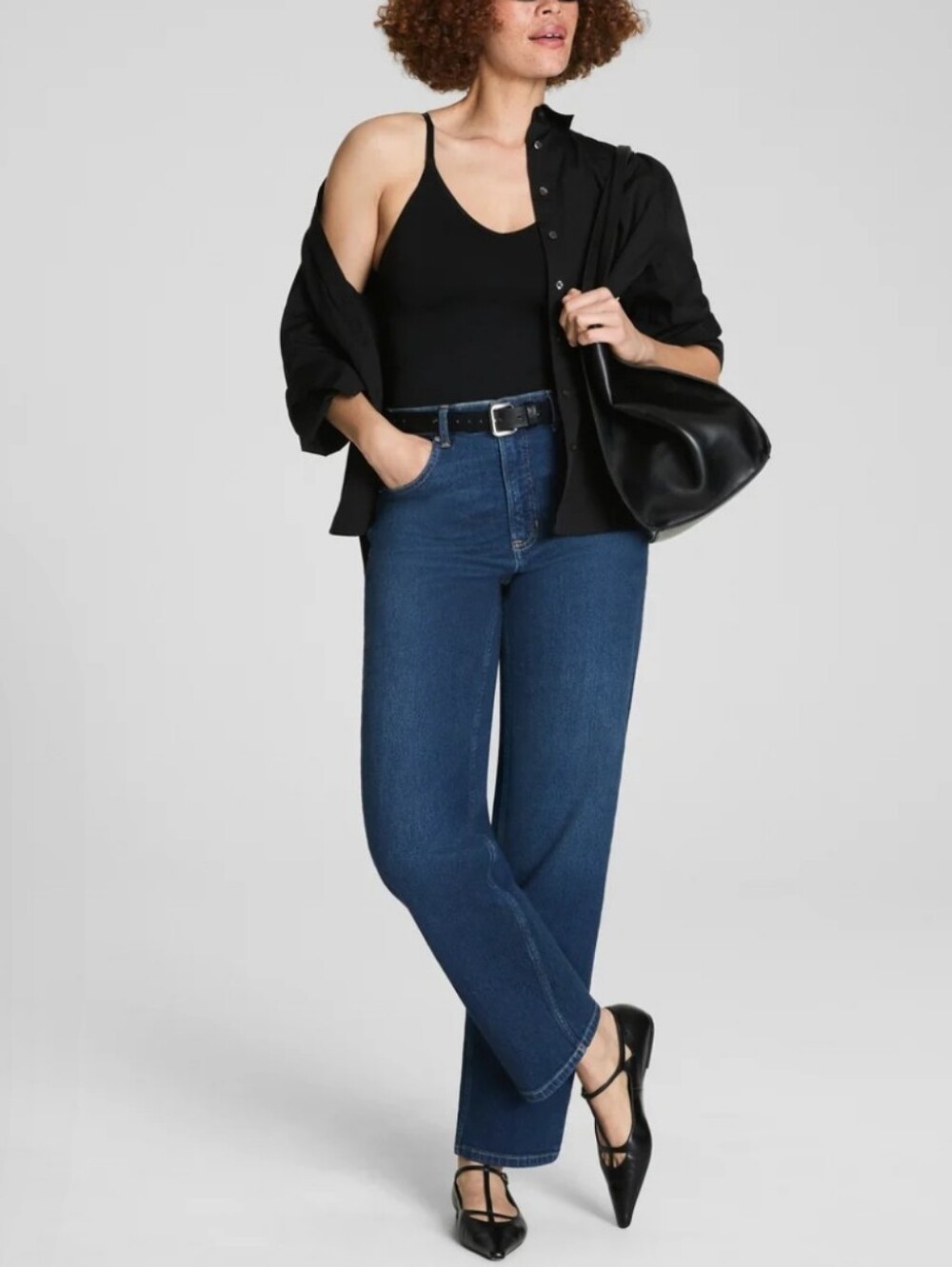 SPANXshape Authentic360 90s Straight Leg Jeans Adriatic Blue Size 2X